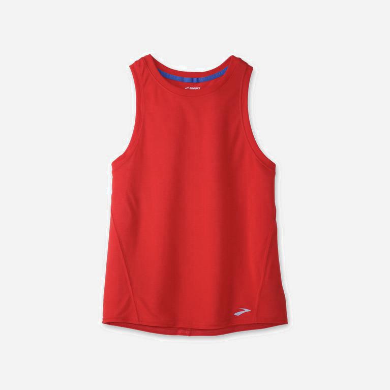 Brooks Distance - Camiseta Sin Mangas Mujer - Rojas (NPMZ-37082)